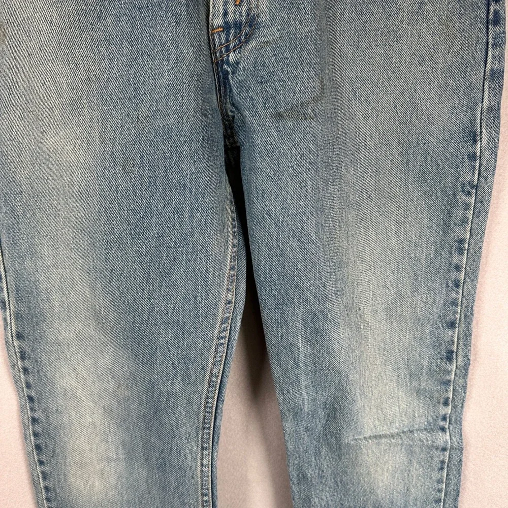VTG Levis 505 Jeans Mens W31 Straight Light Wash Blue Denim Batwing tag 0902 GUC